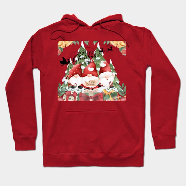 Merry Christmas & Happy New Year Hoodie by Vainvire